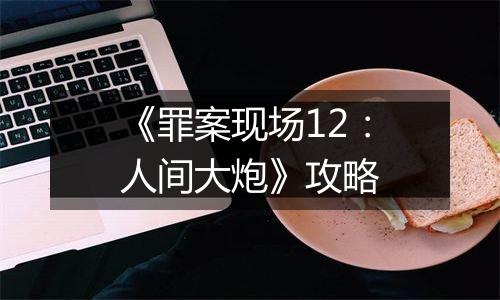 《罪案现场12：人间大炮》攻略